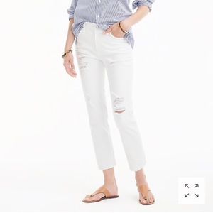 J. Crew Vintage Crop White Jeans 28
